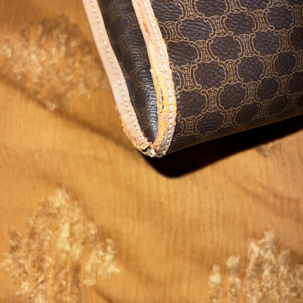 Celine Brown and Tan Cosmetic Bag - Picture 9 of 12